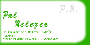 pal melczer business card